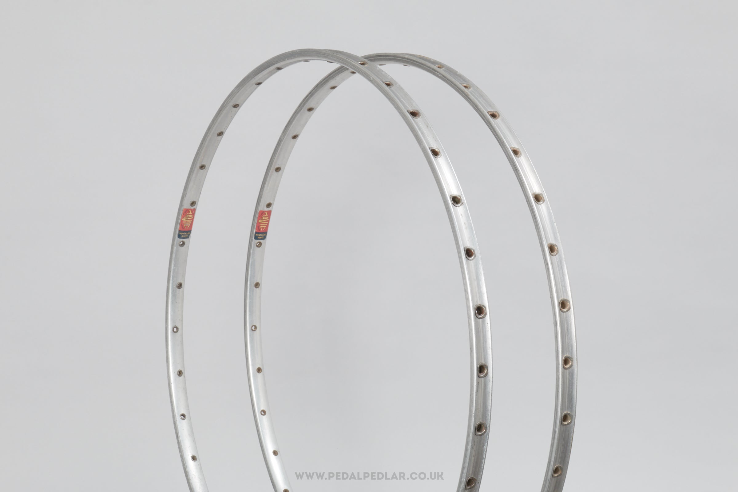 Mavic Monthlery Route Red Label Vintage 36h 28"/700c Tubular Rims - Pedal Pedlar - Bike Parts For Sale