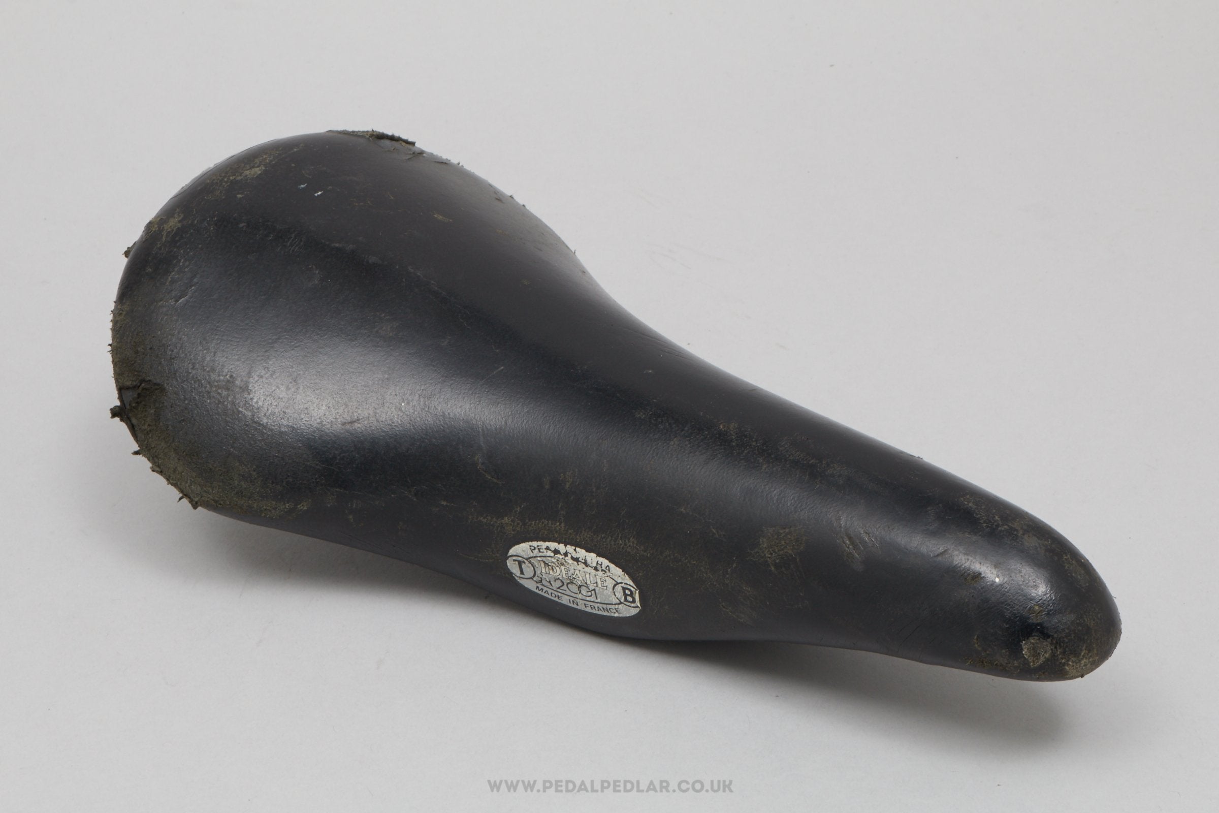 Ideale 2001 Vintage Black Leather Saddle - Pedal Pedlar - Bike Parts For Sale