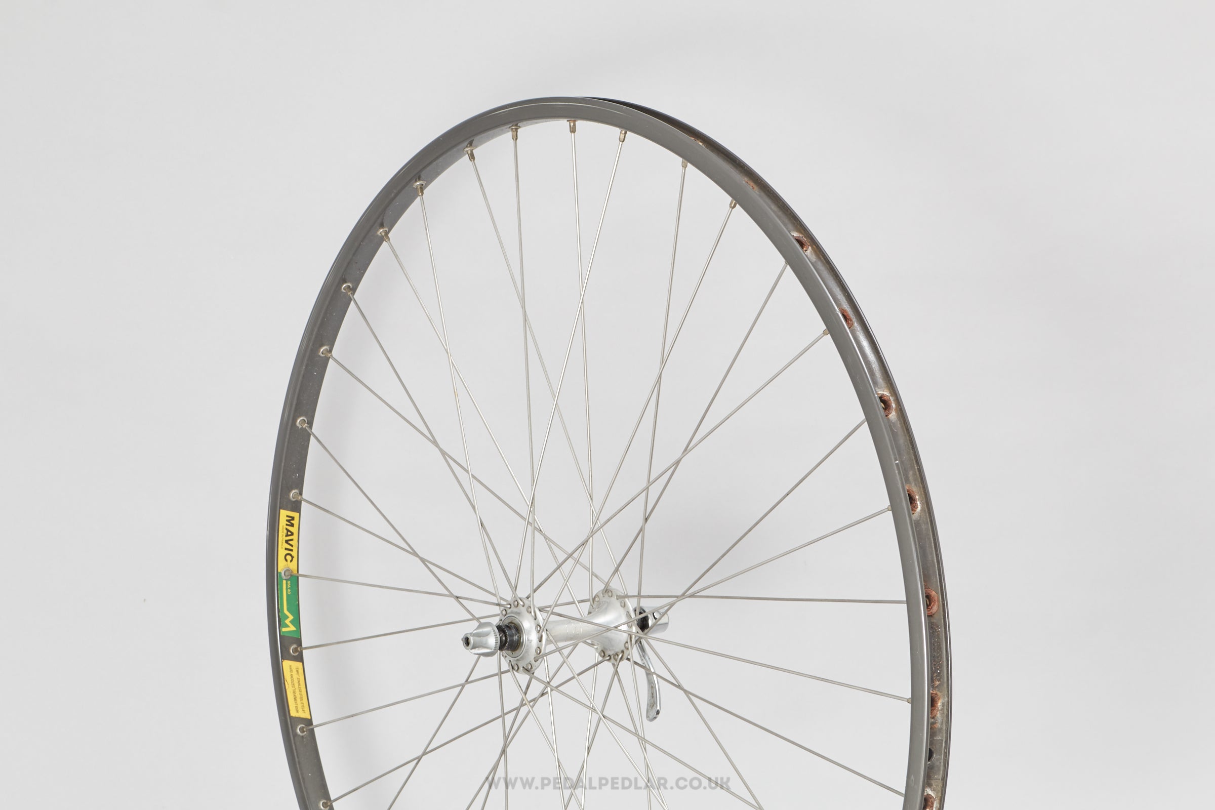 Campagnolo Athena / Mavic MA 40 Classic 700c Clincher Road Front Wheel - Pedal Pedlar - Bicycle Wheel For Sale