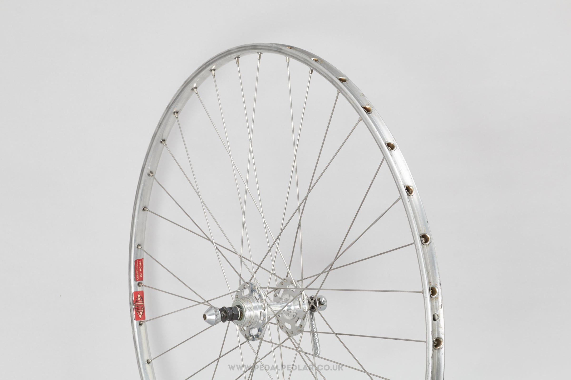 Maillard Normandy Large Flange / Mavic Championnat du Monde Professionnel Vintage 28"/700c Tubular Road Rear Wheel - Pedal Pedlar - Bicycle Wheel For Sale