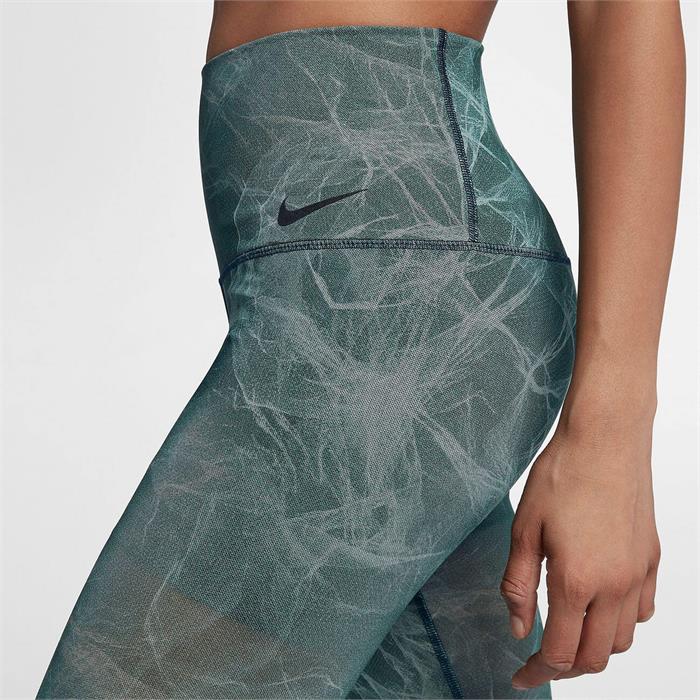 nike training power leggings in mint tulle mesh