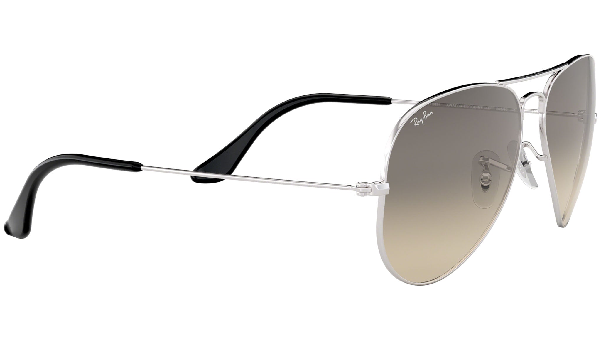 Aviator Gradient RB3025 silver metal grey