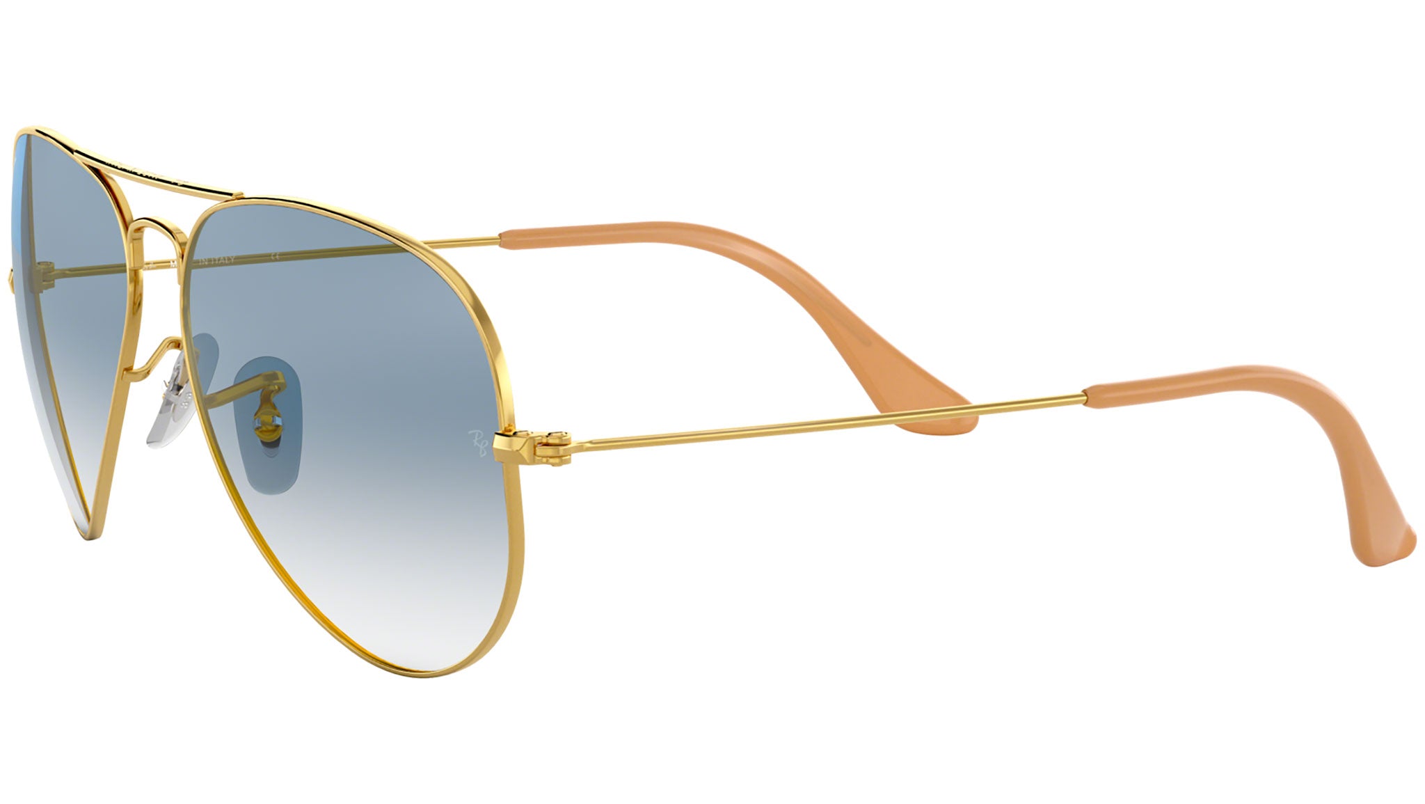 Aviator Gradient RB3025 gold metal blue