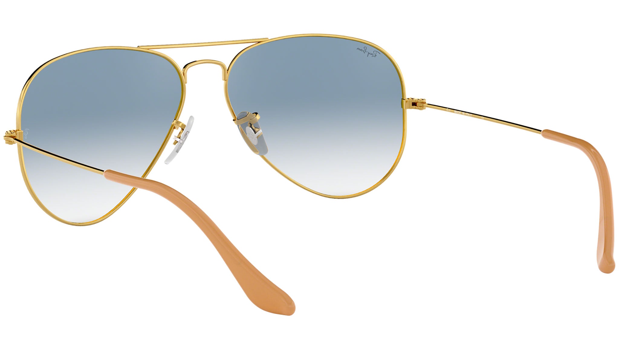 Aviator Gradient RB3025 gold metal blue