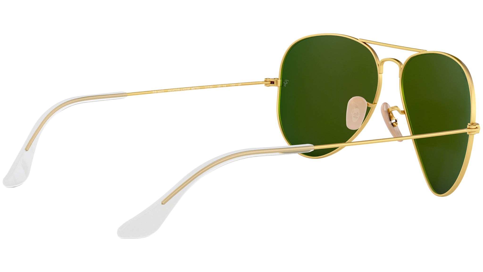 Aviator Flash Lenses RB3025 matte gold blue