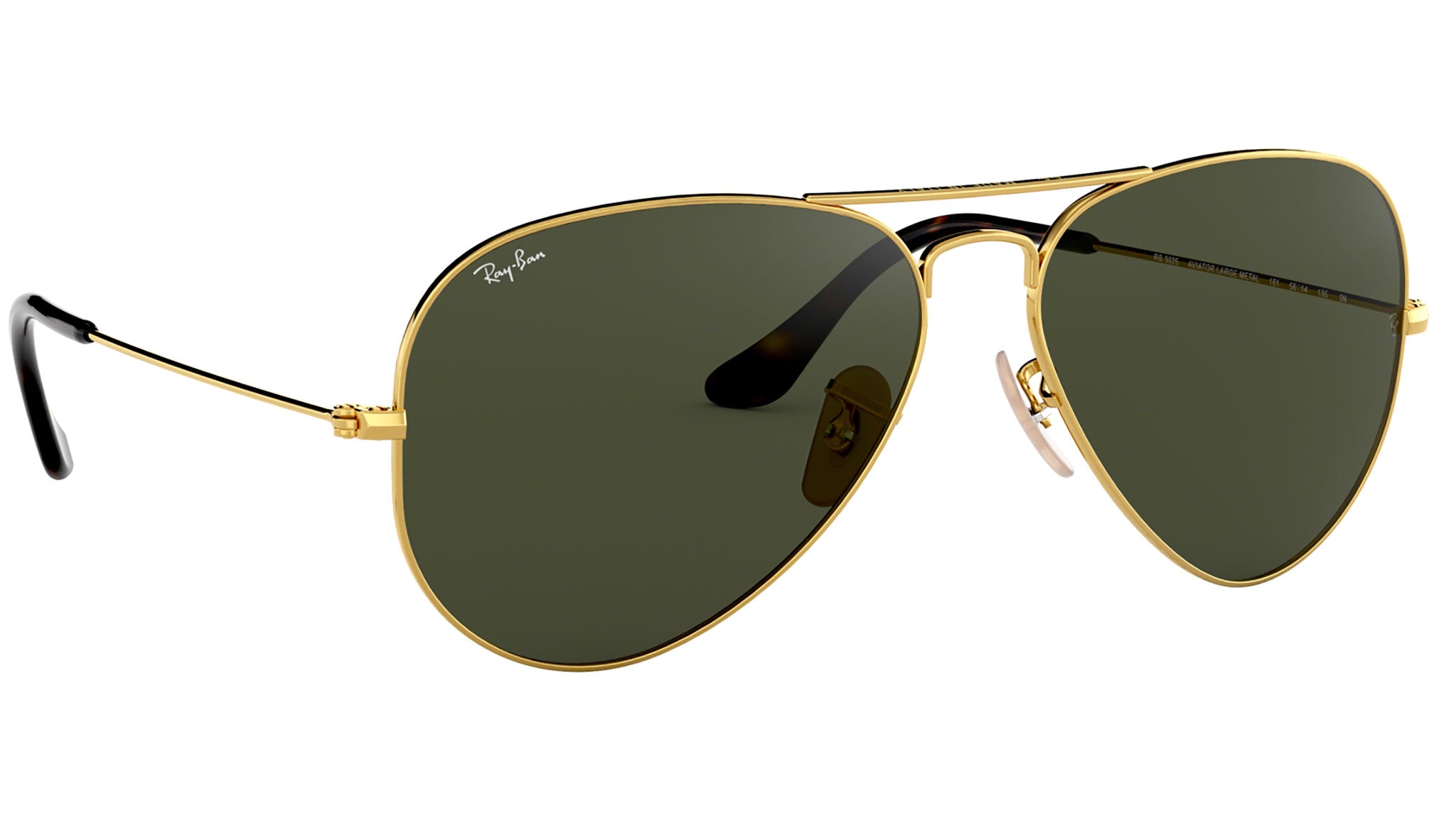 Aviator Havana Collection RB3025 polished gold