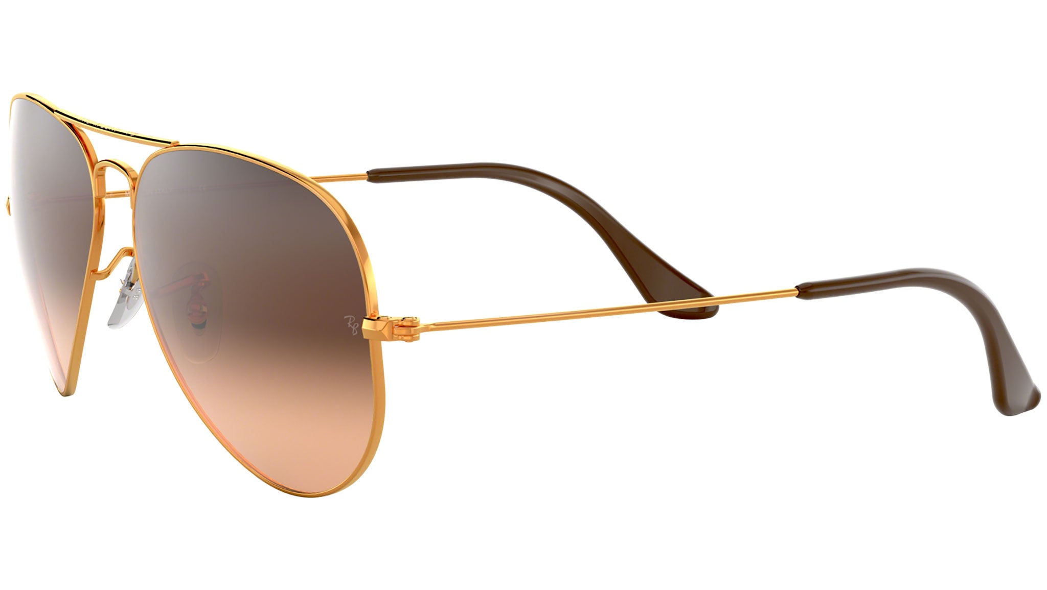 Aviator Gradient RB3025 shiny light bronze