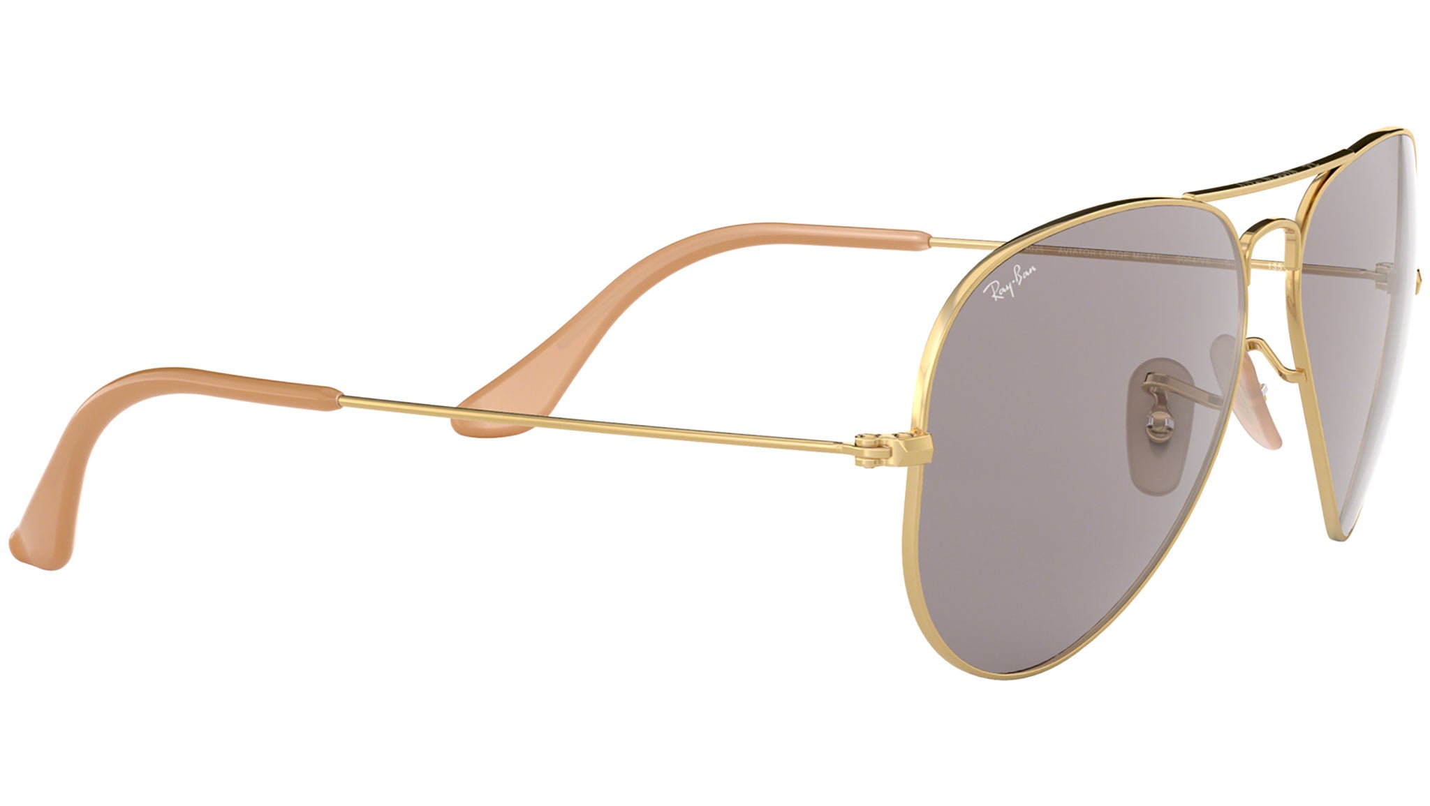 Aviator Washed Evolve RB3025 gold and grey