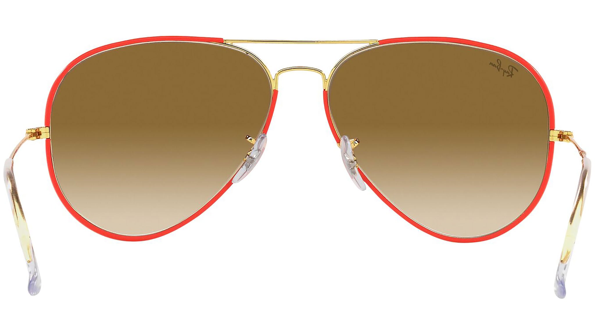 Aviator Full Color RB3025JM 919651 red on legend gold