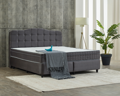 luxe boxspring velvet