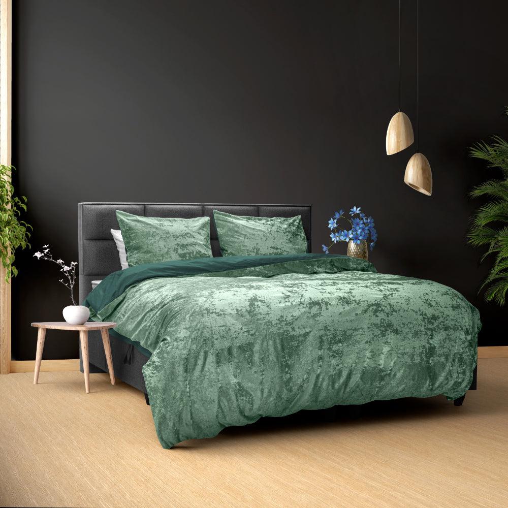 jury paddestoel tofu Velvet dekbedovertrekken: luxe comfort voor een elegant slaapkamer