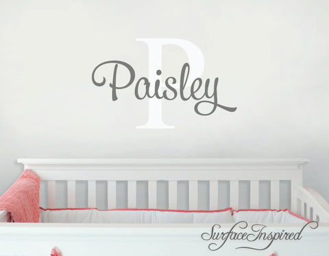 name wall decals