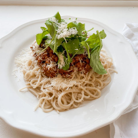 Spaghetti Bolognese with Bone Broth