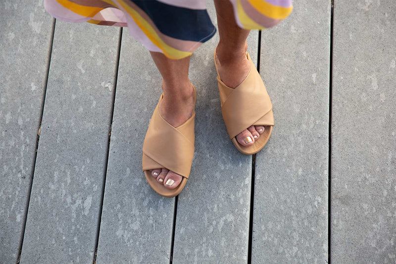 Kea Slide Sandals | Natural | Beek – beek