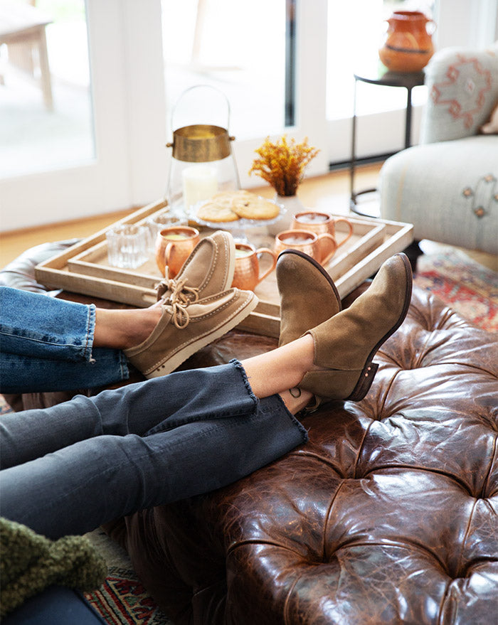 TOWHEE Stone Suede Booties | beek