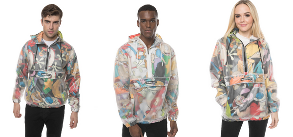 Members Only Translucent Nickelodeon Collab Popover Jacket