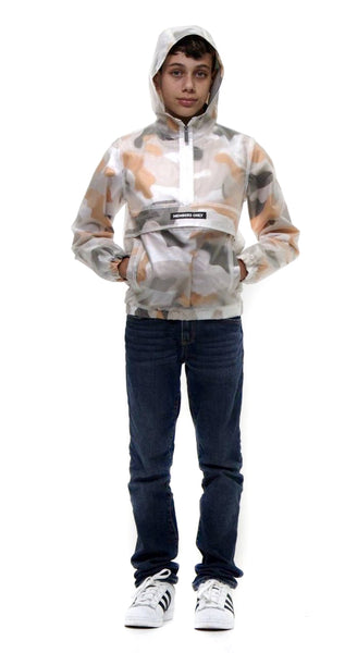 Boy's Translucent Overlay Hoddie Jacket Members Only