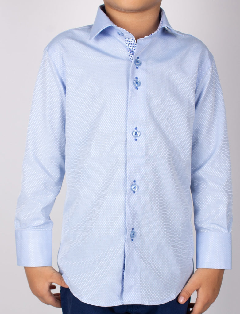 boys light blue dress shirt