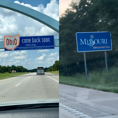 Ohio and Missouri State Signs