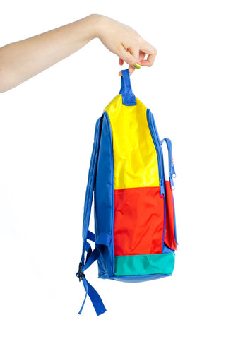 primary color backpack