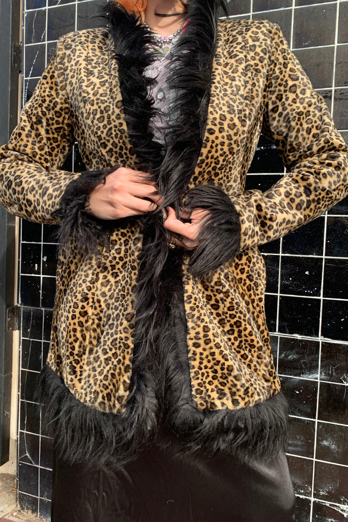 Mary Leopard Print Faux Fur Coat – Tunnel Vision