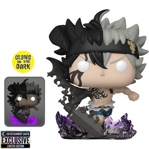 PRESALE | Funko POP! Black Clover Black Asta Glow-in-the-Dark #1556 Entertainment Earth Exclusive Vinyl Figures