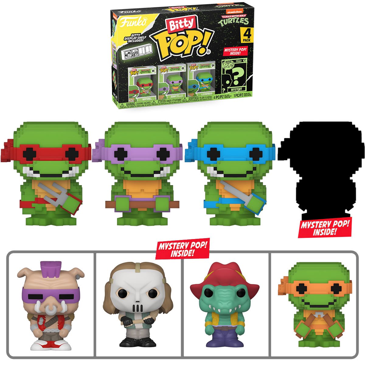 PRESALE | Funko Bitty POP! - Teenage Mutant Ninja Turtles - Four Pack Vinyl Figures