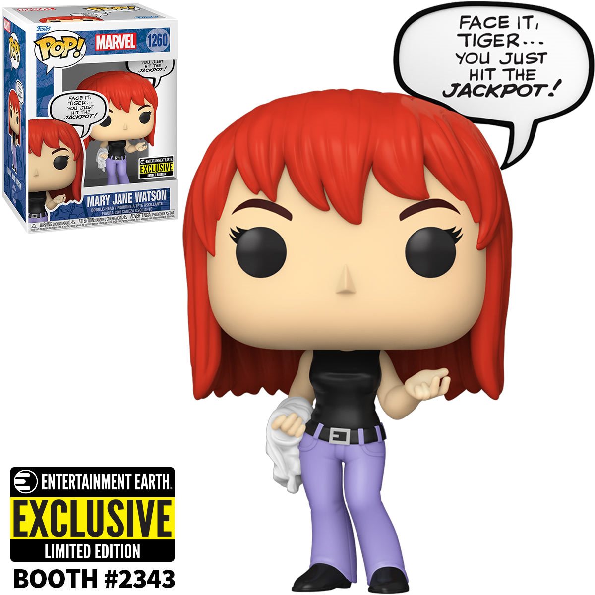 PRESALE | Funko POP! Marvel: Spiderman - Mary Jane Watson #1260 - SDCC Entertainment Earth Exclusive Vinyl Figures