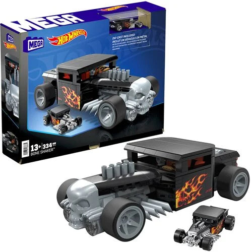 PRESALE | Mega - Hot Wheels - Showcase Bone Shaker with Die-Cast Vehicle (Mattel)
