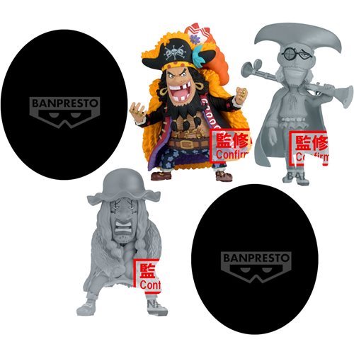 PRESALE | One Piece - Trafalgar Law vs Blackbeard Pirates World Collectable Mini-Figure Case of 12 (Banpresto)