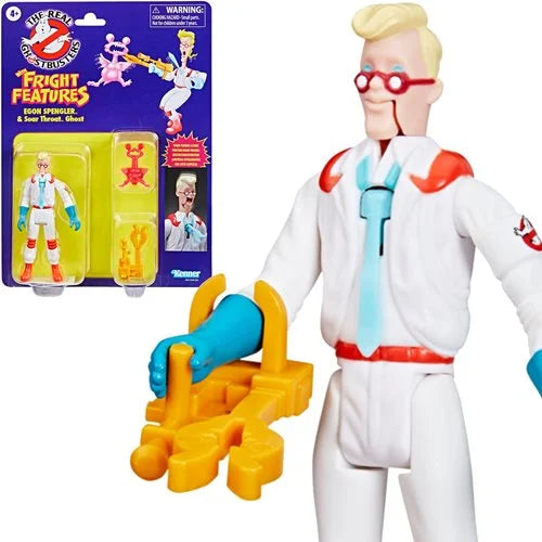 PRESALE | The Real Ghostbusters Fright - Egon Spengler with Soar Throat Ghost - 5-Inch Action Figure (Hasbro)