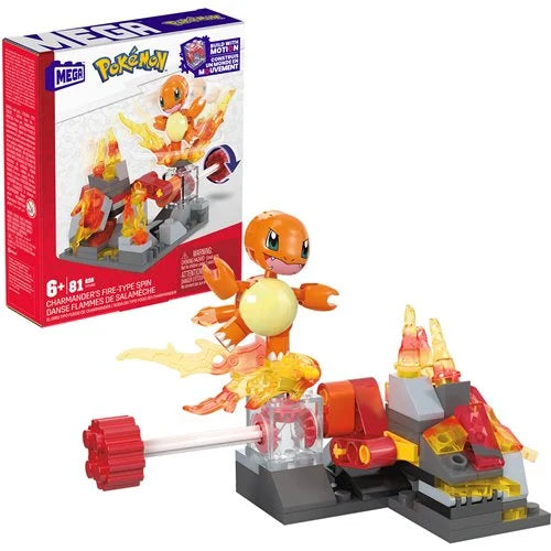 PRESALE | Mega - Pokémon - Charmander's Fire-Type Spin Playset (Mattel)