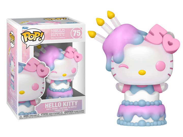 PRESALE | Funko POP! Sanrio: Hello Kitty 50th Anniversary - Hello Kitty in Cake #75 Vinyl Figures