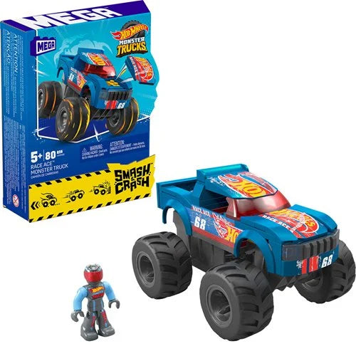 PRESALE | Mega - Hot Wheels - Smash & Crash Race Ace Monster Truck (Mattel)