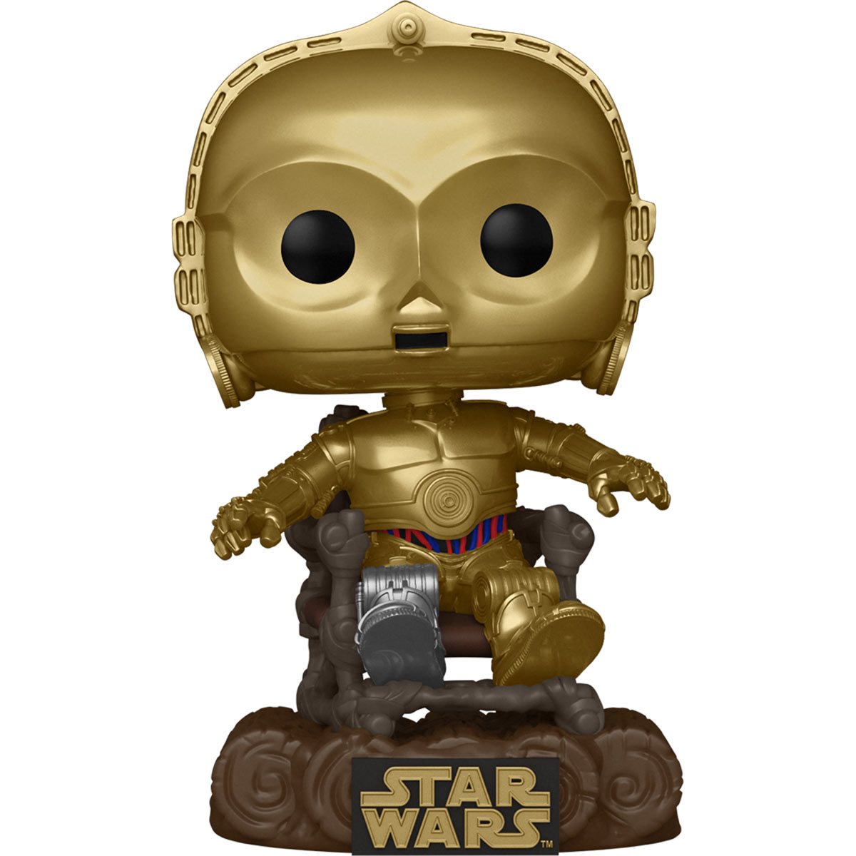 PRESALE | Funko POP! Star Wars: Return of the Jedi 40th Anniversary - C-3P0 in Chair #609 Vinyl Figures