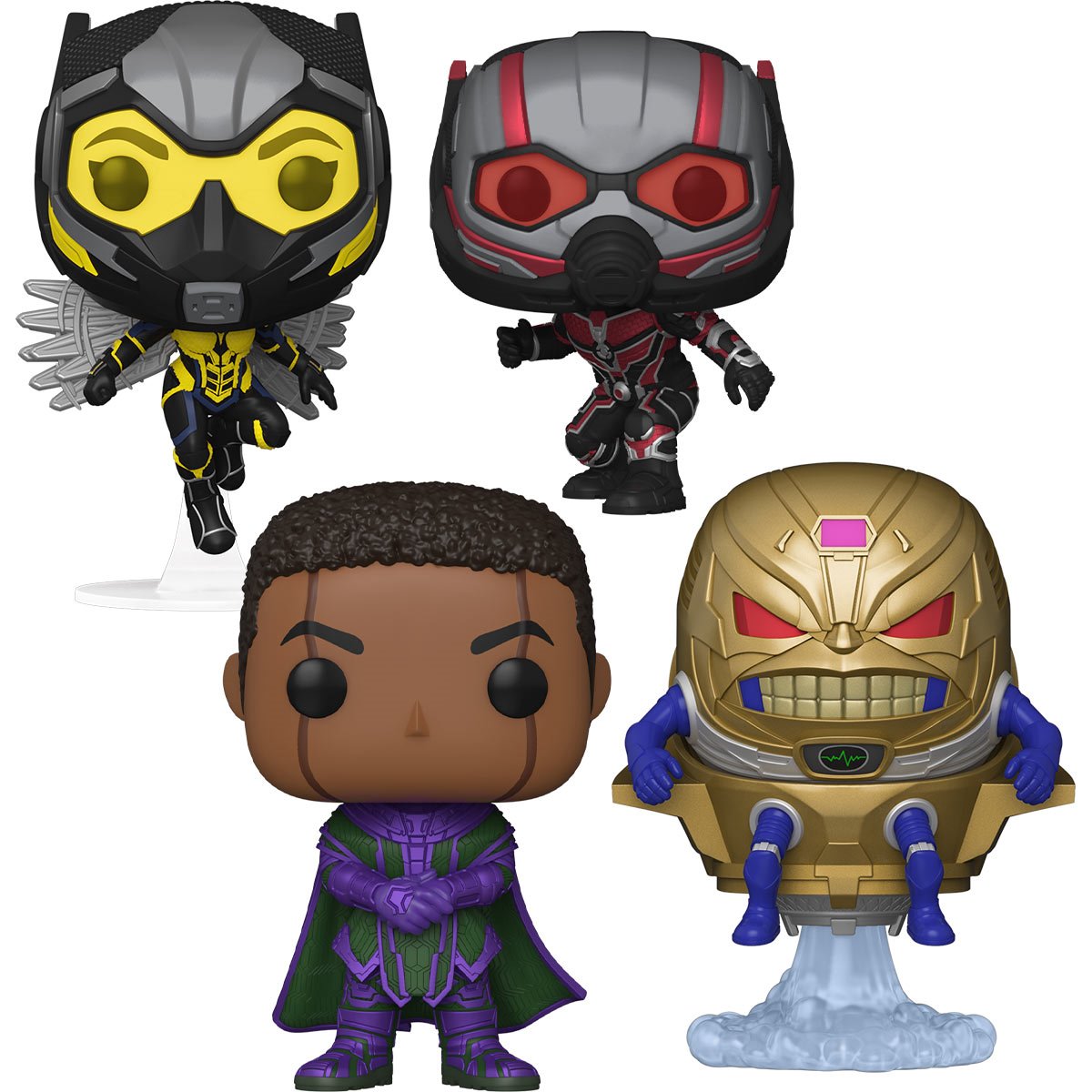 PRESALE | Marvel: Ant-man and the Wasp: Quantumania - 4 PIECE SET Scott Lang - Wasp - Kang The Conqueror - MODOK Vinyl Figures