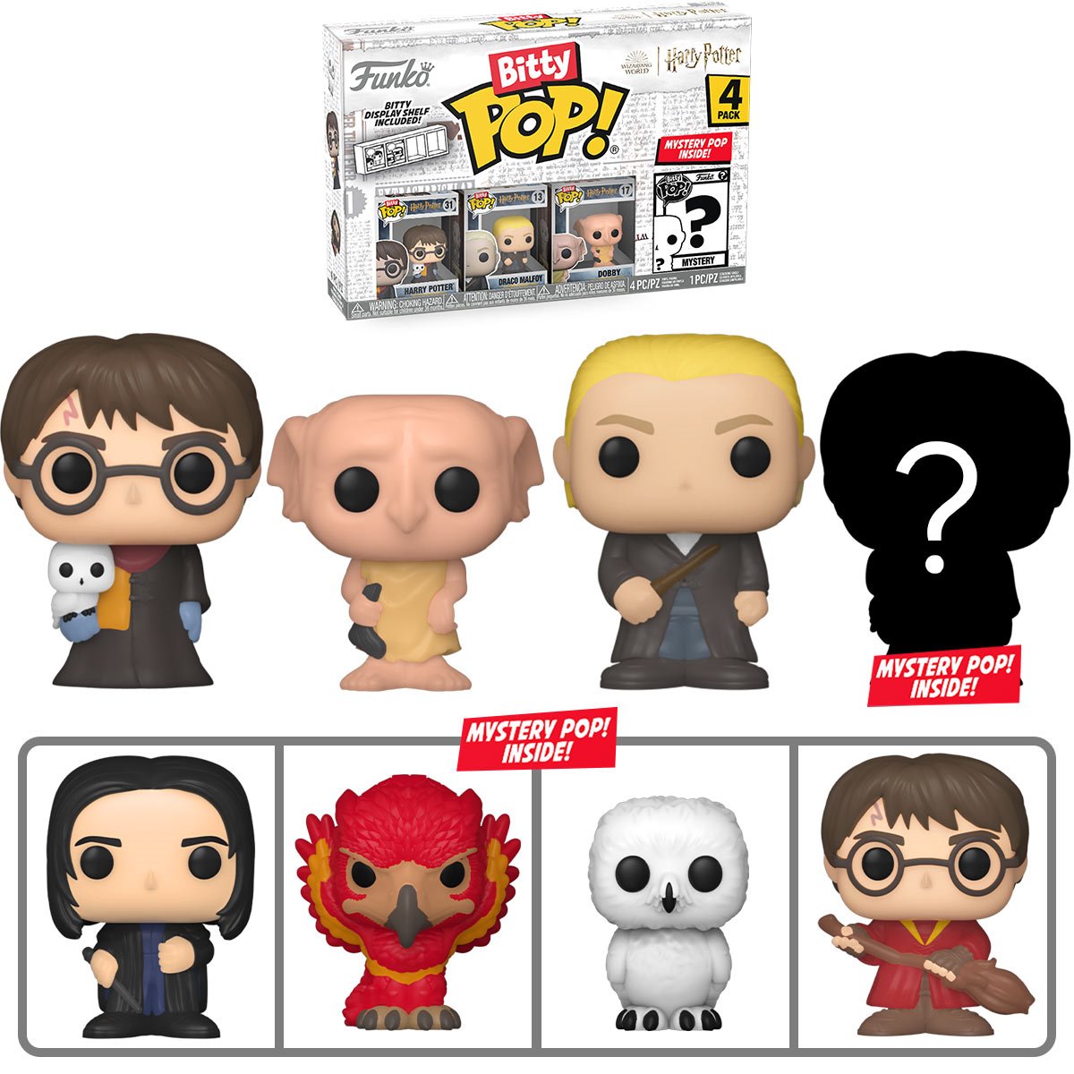 PRESALE | Funko Bitty POP! - Harry Potter - Harry - Four Pack Vinyl Figures