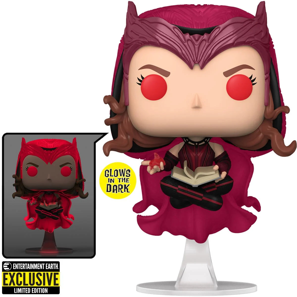 Funko POP! Marvel: WandaVision - Scarlet Witch / Wanda Maximoff - Glow-in-the-Dark - Vinyl Figure - Entertainment Earth Exclusive