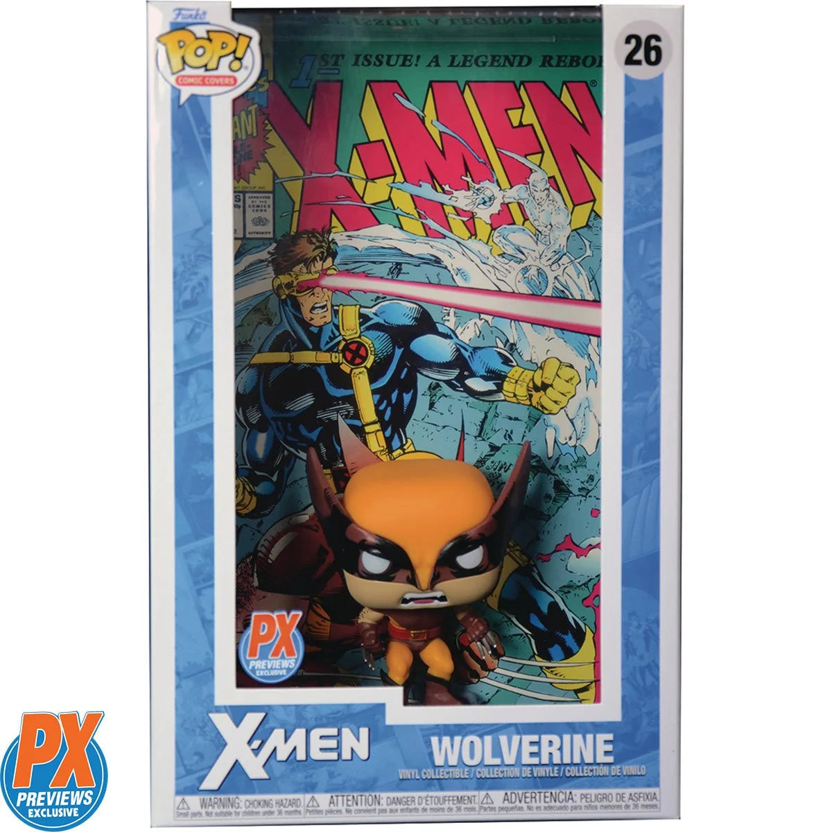 PRESALE | Funko Pop! Comic Cover: Marvel - X-Men - Wolverine PX Previews Exclusive #26 Vinyl Figures