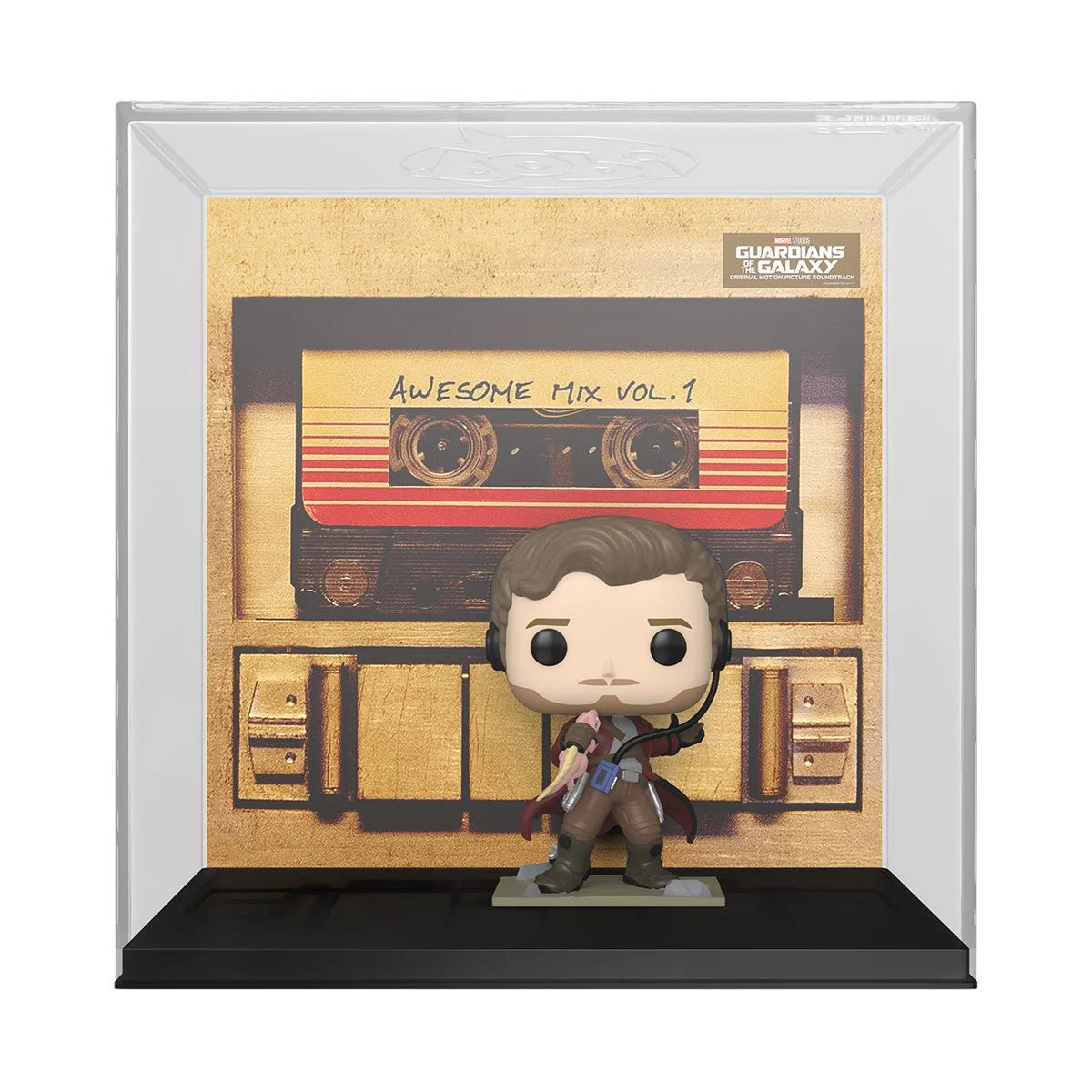 PRESALE | Funko POP! Albums - Guardians of the Galaxy - Awesome Mix Volume 1 Album with Case - Star-Lord - Chris Pratt #53 Vinyl Bobblehead Figure