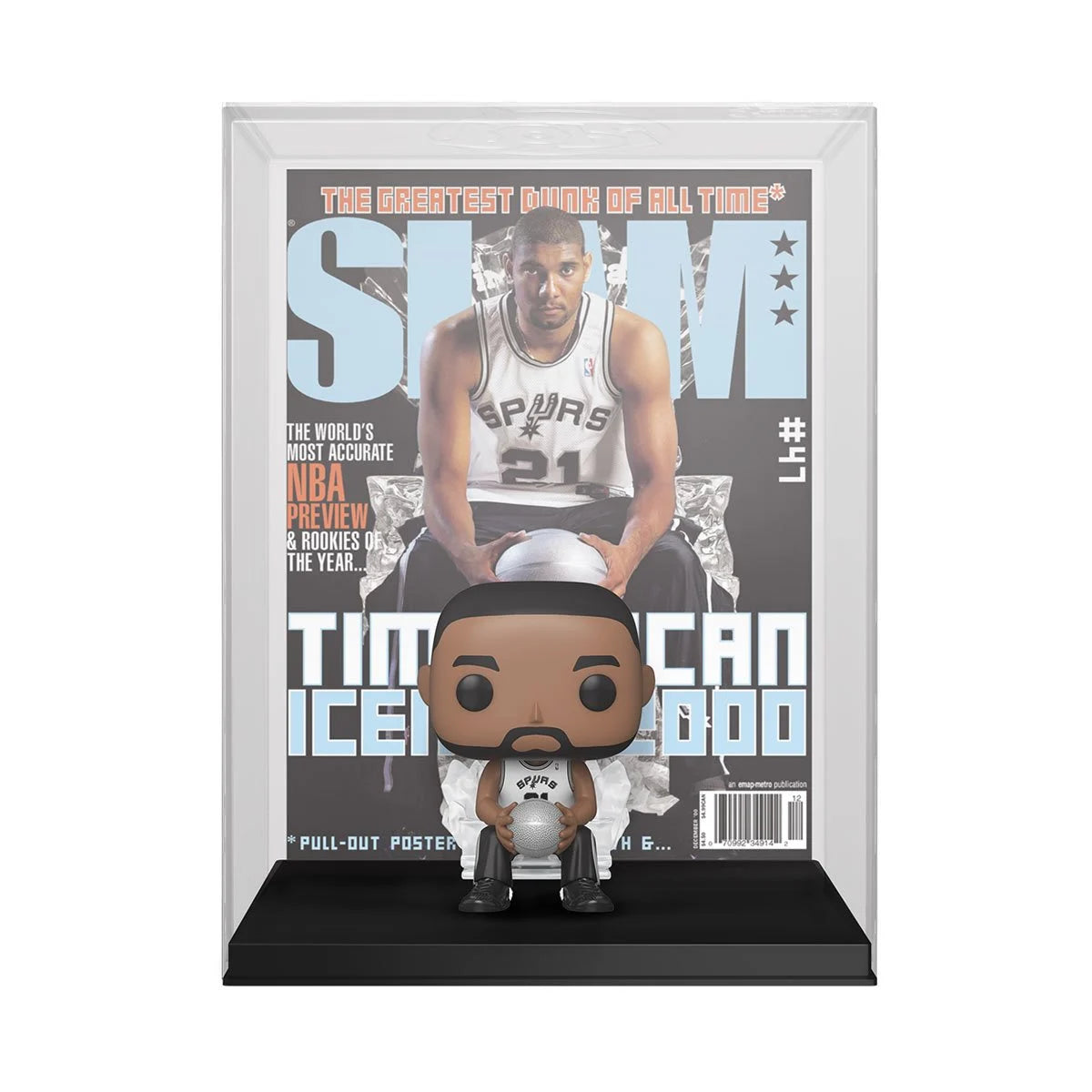 PRESALE | Funko POP! NBA Cover: SLAM - Tim Duncan #05 Vinyl Figure with Case