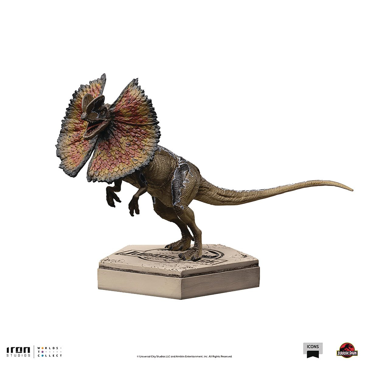 PRESALE | Jurassic Park - Icons - Dilophosaurus Statue (Iron Studios)