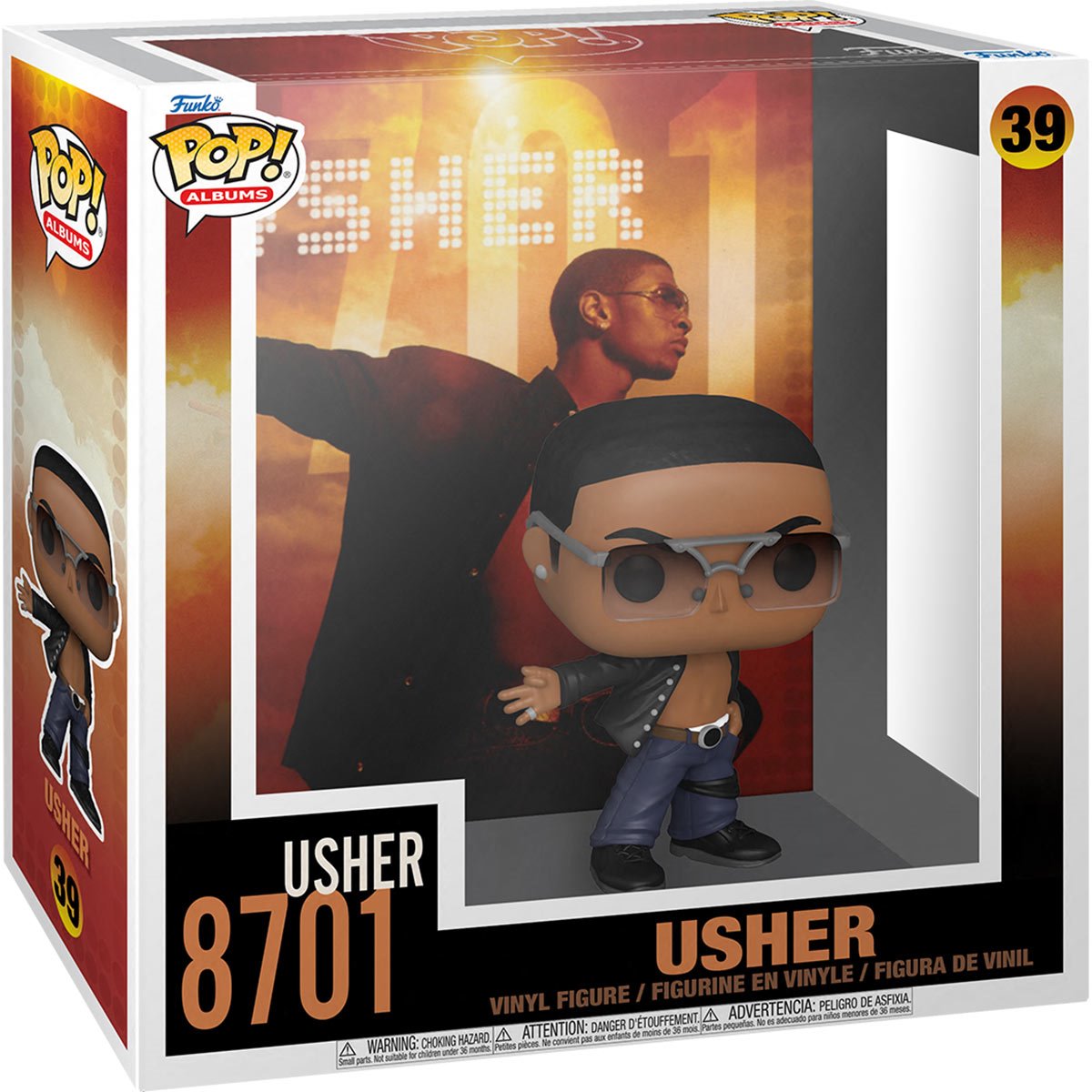 PRESALE | Funko POP! Albums: Usher - 8701 with Display Case #39 Vinyl Figures