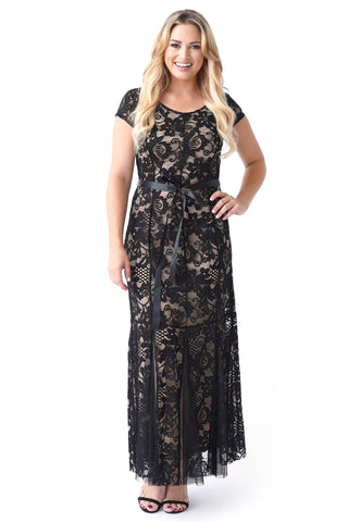 candalite dress black and gold