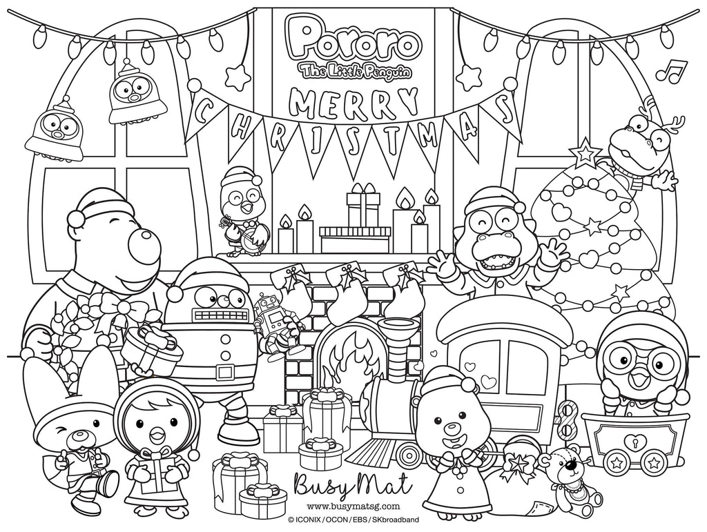 pororo coloring pages