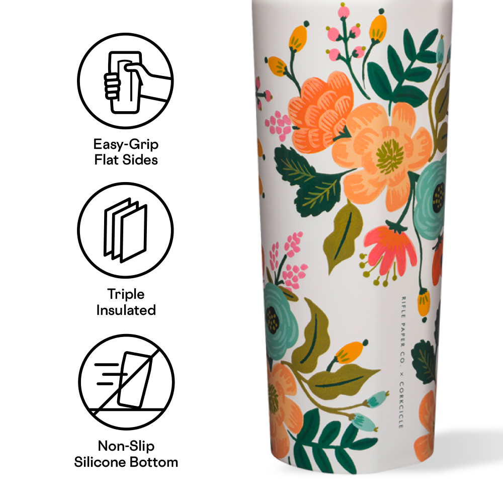 Insulated Water Bottle Rifle Paper Co. Sport Canteen 20oz / Cream Lively Floral
