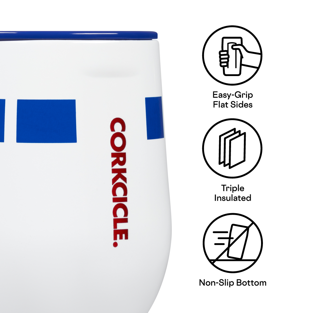 CORKCICLE STAR WARS R2D2 STEMLESS DRINKWARE