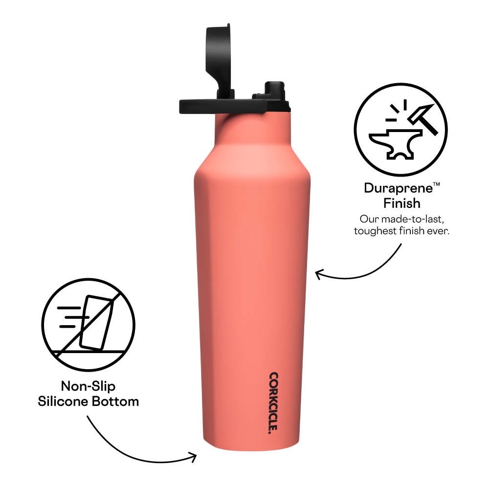 Insulated Water Bottle Series A Sport Canteen 32oz / Coral