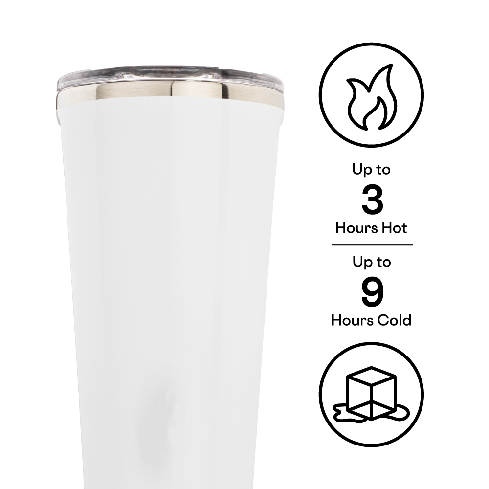 20oz. Stainless Steel Hot/Cold Tumbler (Orange) – Bones Coffee Company