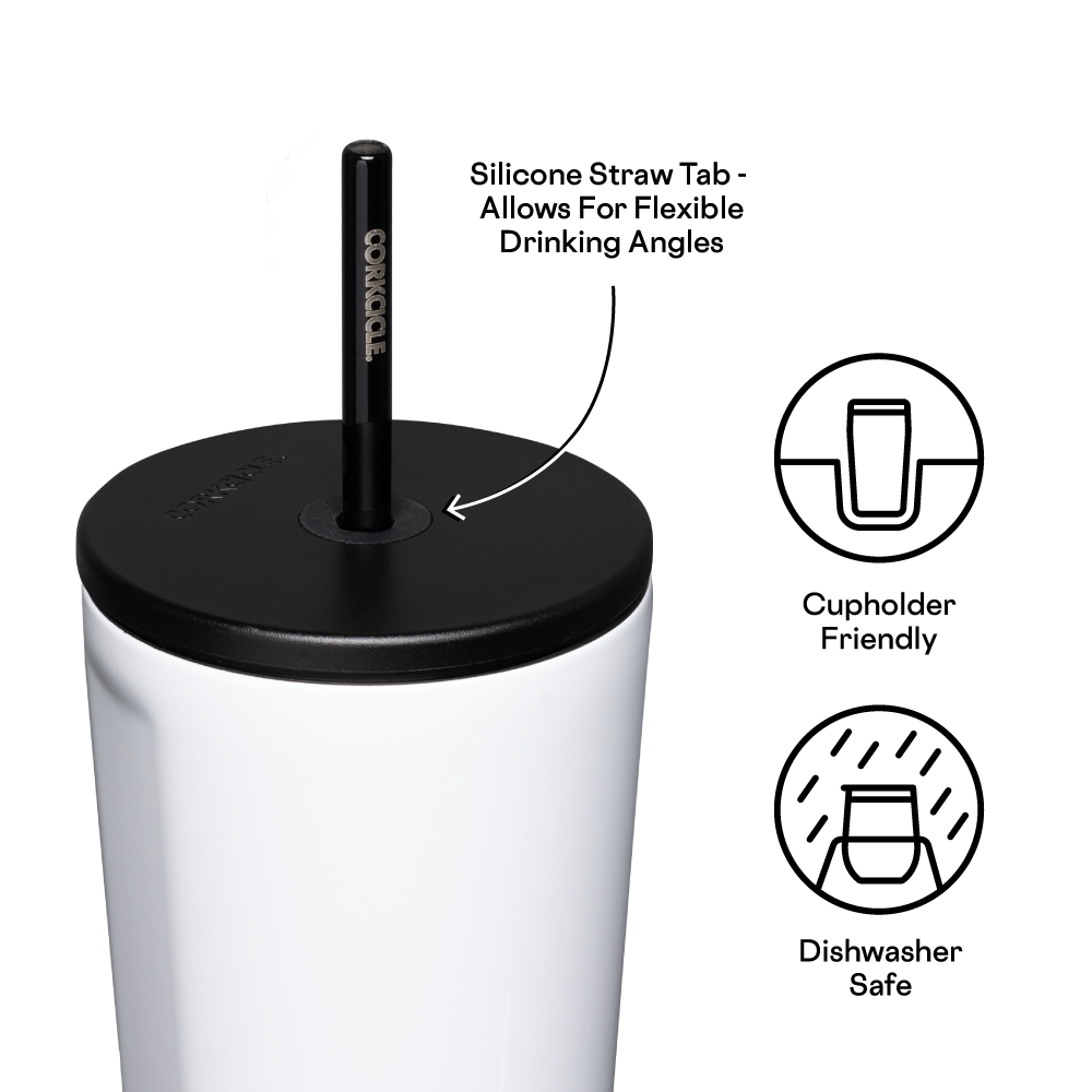  Corkcicle Tumbler With Straw and Lid, Cold Cup